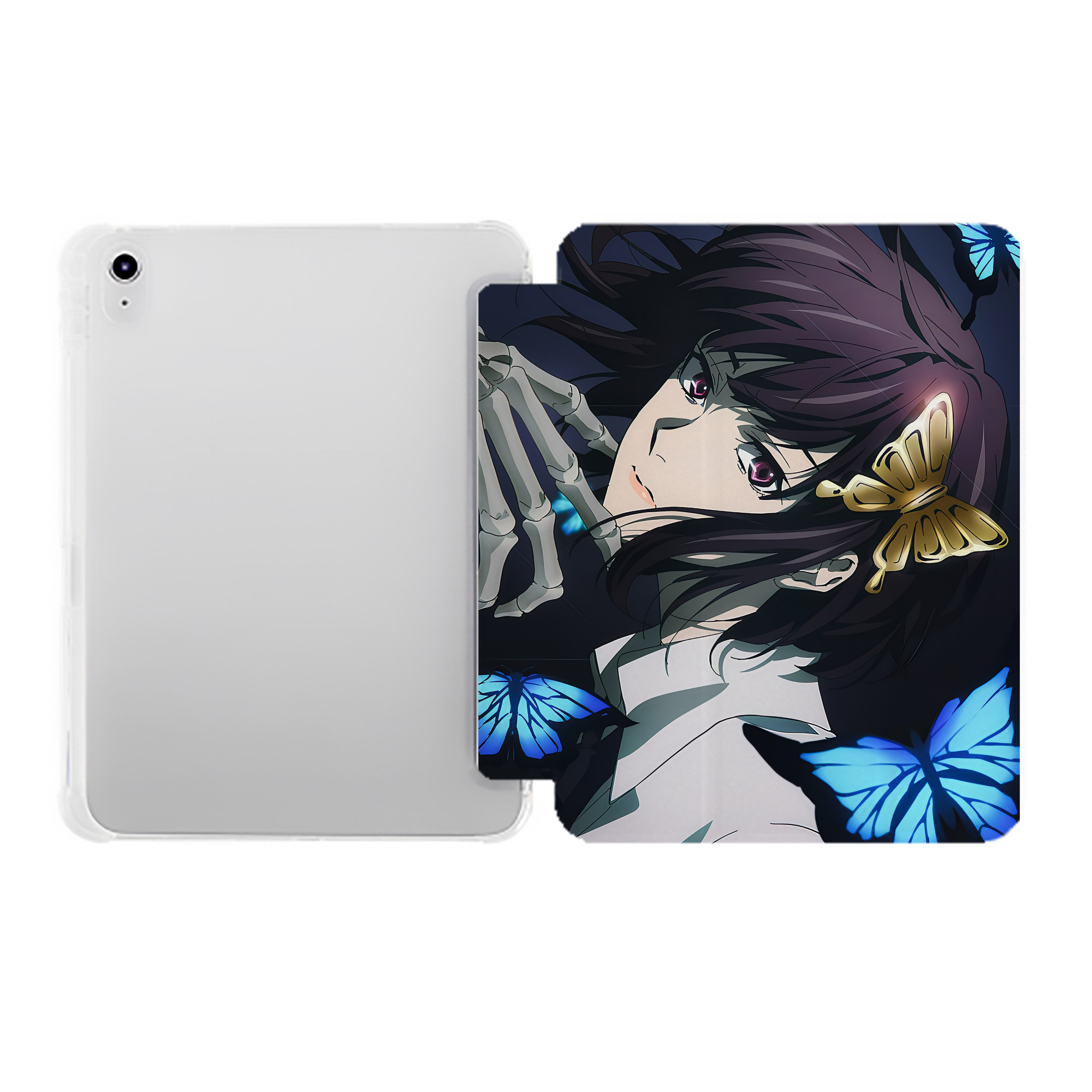 （画像用） 文豪ストレイドッグス Bungo Stray Dogs IPad ケース ペン収納付き 三つ折りスタンド PUレザー×シリコン 対応機種9.5/10.5/10.9インチ